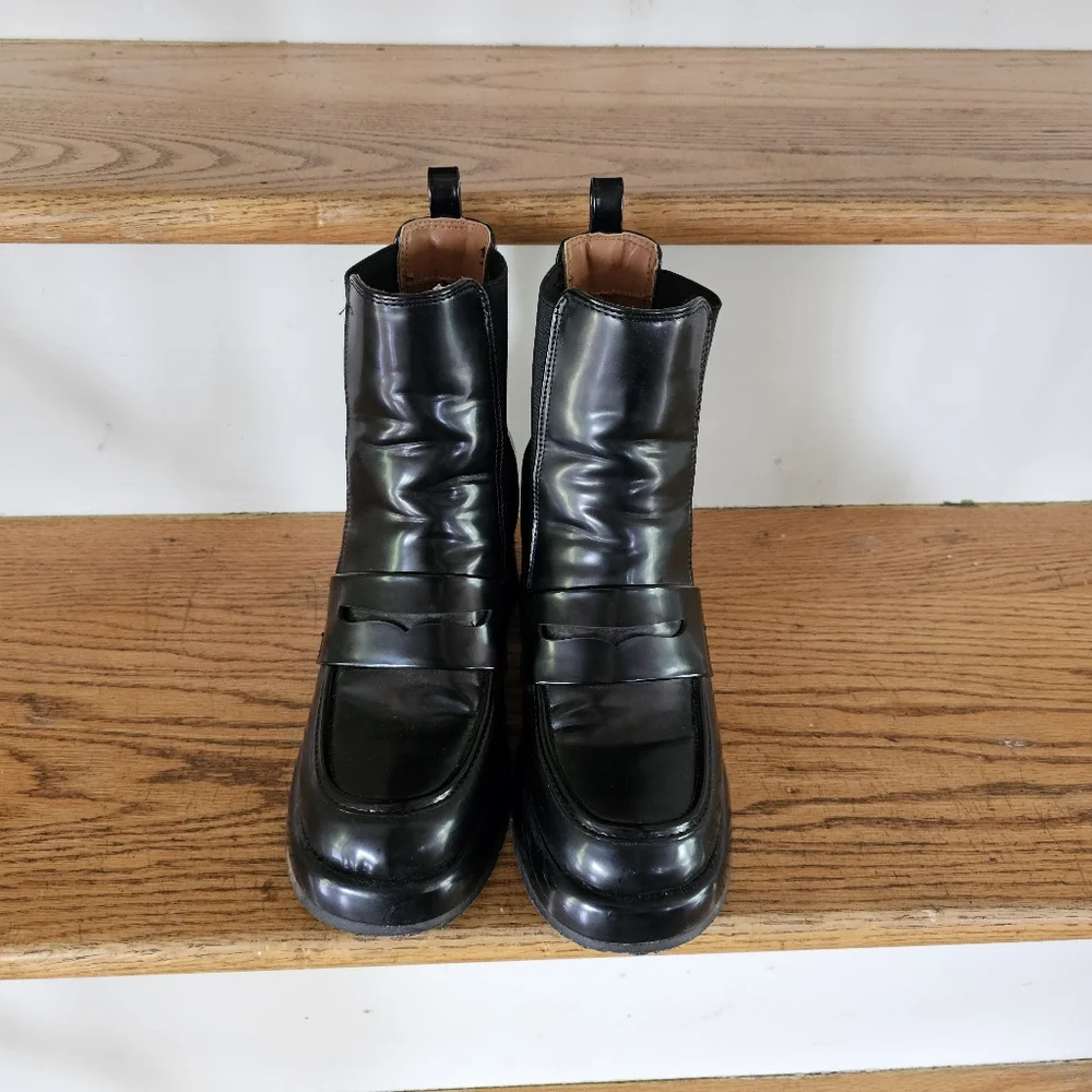 Madden Girl Black Chunky Boots 8.5 - Picture 3 of 8